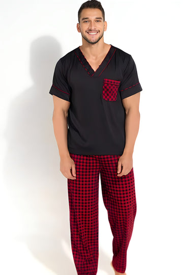 Men’s Long Satin Pajama Set – Sleek, Comfortable, and Luxurious for a Restful Night