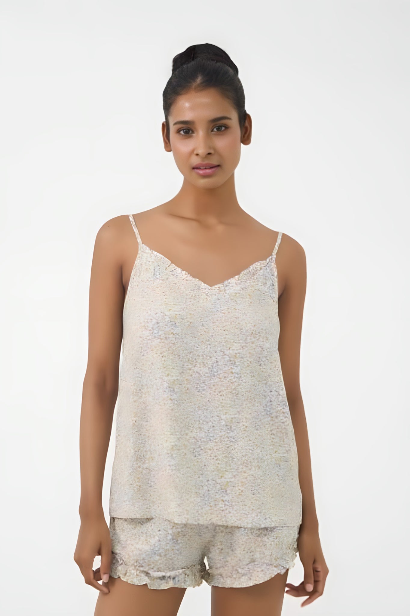 Tole Spaghetti-Strap Short Set – Comfy & Youthful for Summer