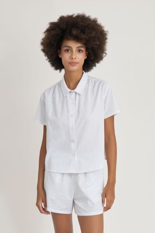 BSK05S5K01-BỘ SHORT KATE VỚI THIẾT KẾ CỔ SƠ MI MANG LẠI CẢM GIÁC MÁT MẺ, THOẢI MÁI VÀ TRẺ TRUNG PHÙ HỢP CHO MÙA HÈ