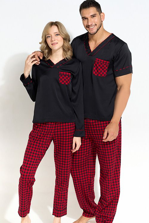 Men’s Long Satin Pajama Set – Sleek, Comfortable, and Luxurious for a Restful Night