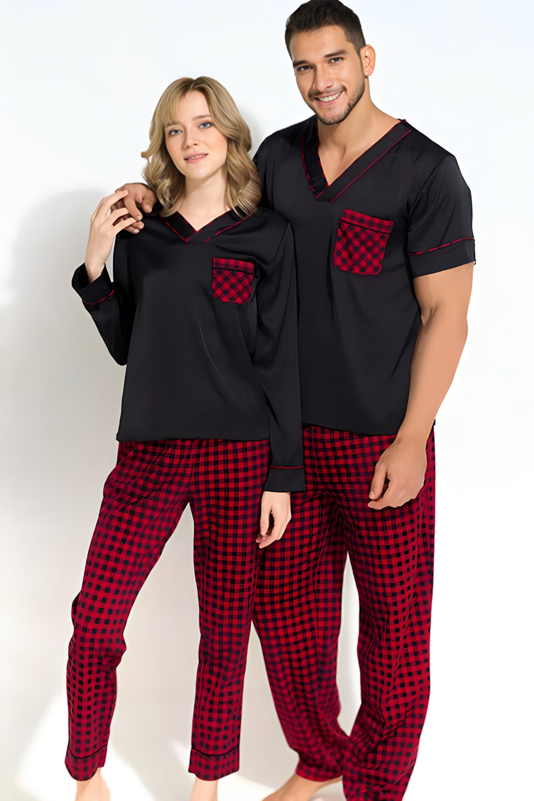 Men’s Long Satin Pajama Set – Sleek, Comfortable, and Luxurious for a Restful Night